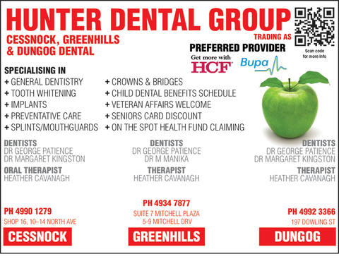 Hunter Dental Group Cessnock, Greenhills & Dungog Dental - Insurance Yet 1