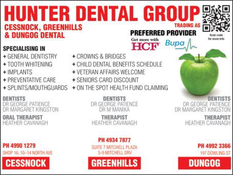 Hunter Dental Group Cessnock, Greenhills And Dungog Dental - Insurance Yet 1