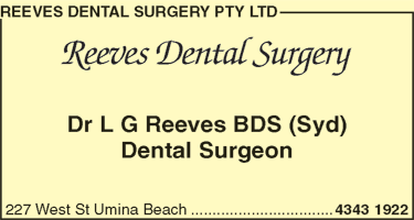 Reeves Dental Surgery Pty Ltd - Insurance Yet 1