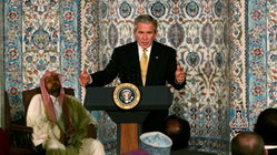 Bush revives 'Islam is peace' message with fresh focus on post-9/11 mosque visit Insurances